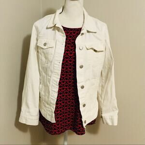 Old Navy White Demin Jacket